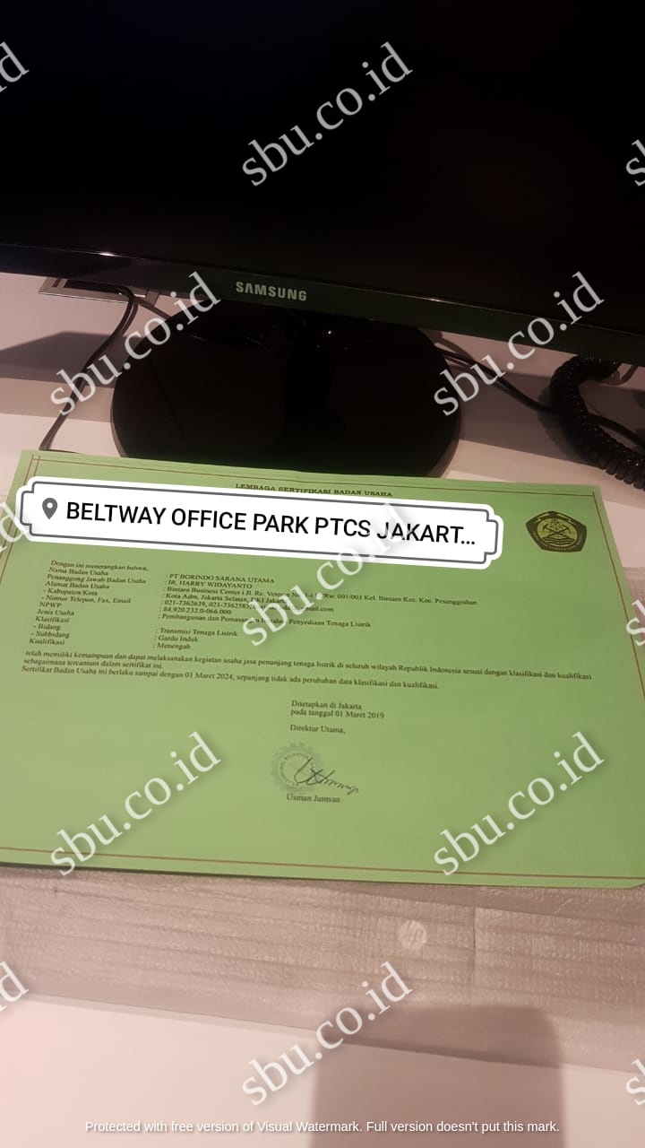 Sample visual historical untuk PT Waskita Karya