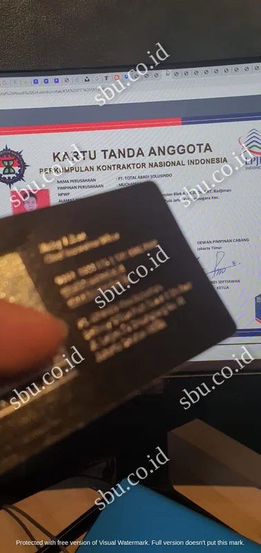 Sertifikat SBU Klien Atrahdis — SBU Kecil