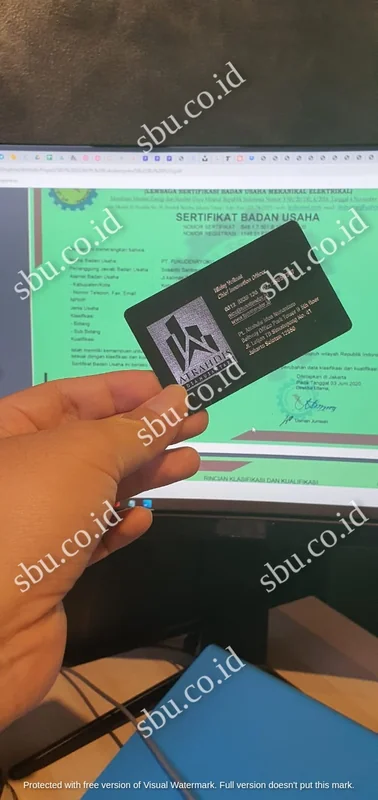Sertifikat SBU Klien Atrahdis — SKK J5