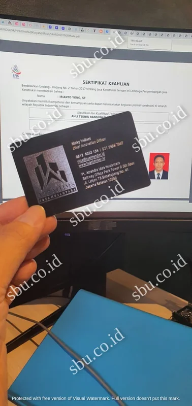 Sertifikat SBU Klien Atrahdis — SKK J6