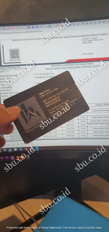 Sertifikat SBU Klien Atrahdis — SKK J7