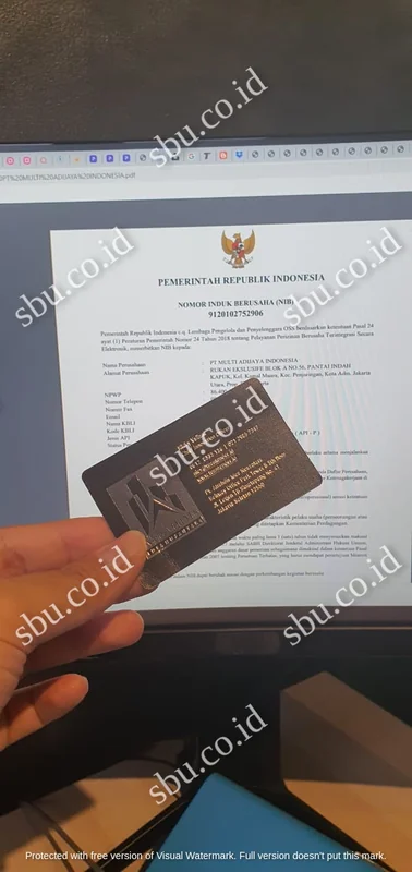 Sertifikat SBU Klien Atrahdis — ISO 9001